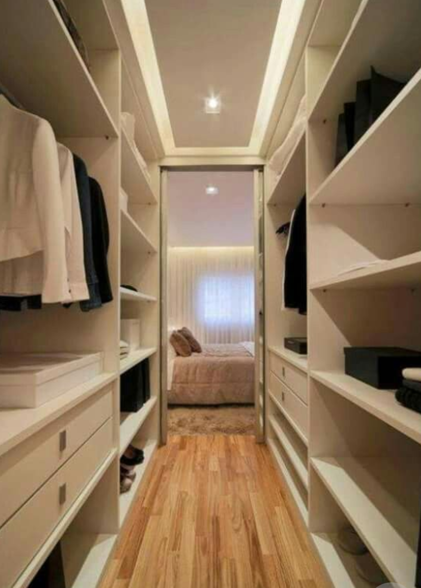 П-образная гардеробная комната в спальню Актобе