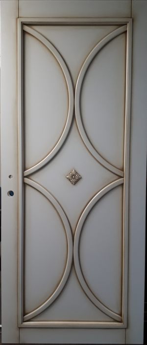 Межкомнатная дверь в профиле массив (эмаль с патиной) Актобе